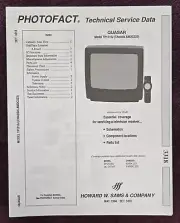Sams Photofact 3318 Service Manual for Quasar TP1315J, TP1315HJ, QC-14T15J