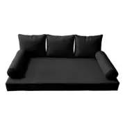 *COVER ONLY*-Style 3 Daybed Mattress Bolster Pillow Covers Pipe Trim Twin AD109
