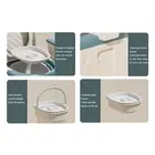 Portable Toilet Odor Proof Foldable Bedside Commode Chair With Armrests For ECM