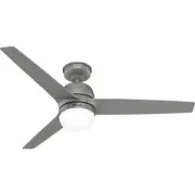 Outdoor Ceiling Fan with Remote Control Seawave Silver Fan With Light