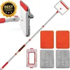 Baseboard Cleaner Tool 56" Mop Scrubber with Pad for Walls Ceiling Tile Cleaning