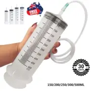 150ml-500ml Large Capacity Syringes With 1m Hose Reusable Pump Measuring AU