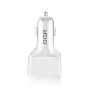 36W Dual Port PD QC3.0 Digital Display Quick Charging Car Charger For iPhone 8Plus XS 11Pro Huawei P30 Pro Mate 30 5G Xiaomi Mi9 9Pro 5G WHITE COLOR
