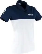 Bering 2023, polo shirt women , color: White/Dark Blue , size: T1