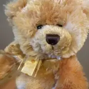 Aurora Plush TEDDY Bear Tag Ripped Yellow 2005