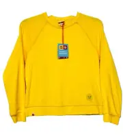 Target X Lego Yellow Sweatshirt w Mini Fig Head Applique Logo New Women's size S