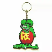 Rat Fink Keyring Custom Car Hot Rod Motorcycle Collectable Key Chain Gift