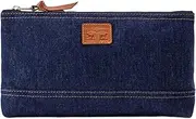 [Levi's] Bag, Leather Patch, Denim Pouch, Blue, Blue, One Size