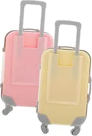 CANIGHT 2pcs Mini Suitcase Party Favor Box Portable Lash Travel Case Empty Lash Boxes Eyelash Holder Lash Storage Travel Makeup Bag Small