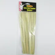100 Ct Bamboo Skewers 10" Inch Wood Sticks Bbq Kabob Fondue Party Grill