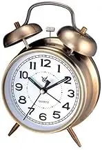 Loud Twin Bell Alarm Clock Mechanical Wind up Vintage Retro for Table and Desk