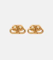 [Balenciaga] Balenciaga BB XS gold-plated stud earrings One Size gold