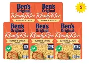 BEN'S ORIGINAL Ready Rice Butter and Garlic Flavored Rice 8.8oz x 5 pouches