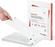 MUNBYN 200 Sheets Thermal Printer Paper A4 210 x 297mm, Thermal Paper, Compatible with ITP01/ITP04/A40 Portable Thermal Printer, Continual Feeding Thermal Paper