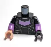 Lego - Minifigure Torso - Black, Purple, Glove, Armor, Marvel