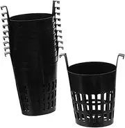 ibasenice 10Pcs Indoor Hanging Planter Durable Plastic Planting Baskets with Hooks for Versatile Garden Use Breathable Mesh Design for Optimal Growth