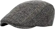 [ａ aternee] Men Flat Cap Flap Cabbie Hat Painter Hats Winter Herringbone Hats Ivy Cap Newsboy Hat Beret Hat for Golf Traveling Gardening