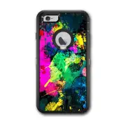 Skin Decal for Otterbox Defender iPhone 6 PLUS Case / Paintsplatter2