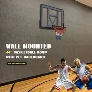 Heavy-duty Basketball Rim Wall-Mounted Basketball Hoop PET Material Backboard US