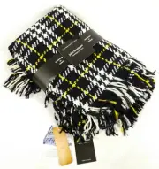 John Branigan Throw Blanket 50 x 66 Handmade Woven Wool Blend Alpaca Lambay Blue