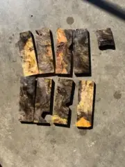 Stabilized Buckeye Burl 1/4" Scale Set As Pictured