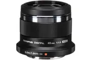Olympus M.ZUIKO DIGITAL ED 45mm f/1.8 (Black) Lens