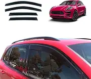 OAD4X4 Weathershields Compatible with Porsche Cayenne 2010-Onwards, Weather Shields Window Visors Wind Deflectors Sun Rain Guard 4PCS Set