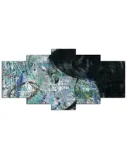 Ready2HangArt Abstract Girl 3 5pc Wrapped Canvas Wall Art by Tristan Scott
