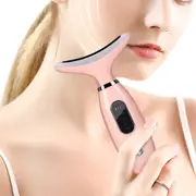 Facial Massager for Face and Neck with LED Light-Pink