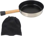 TENOL Nonstick Frying Pan Nonstick Flat Griddle Pan with Storage Bag Equipment Nonstick Fry Pan for Outdoor Activities Picnic Home