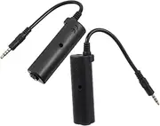 GALPADA 2pcs Guitar Effector Guitar Effects Interface Guitar Audio Interface Electric Guitar Adapter Smartphone Guitar Adapter Guitar Converter Device Guitar Cable Black Copper Wire