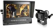 Elinz Waterproof 7" Monitor HD 12V/24V Reversing CCD Camera Mining Vehicle Truck Caravan Boat Waterproof IP69K, Allunium Case, Industrial Standard