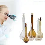 YX 實驗室用品帶塞透明玻璃容量瓶玻璃器皿