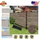 Durable Brown Mesh Privacy Screen - Versatile Backyard and Patio Shade Net Cover