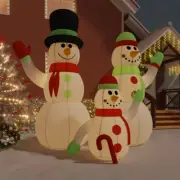 NNEVL Inflatable Snowman Family with LEDs 500 cm
