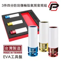 在飛比找蝦皮商城優惠-【寶力優工具】Powerbuilt 3件式四分胎套筒組 防傷