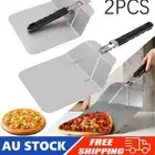 1/2x stainless Pizza Peel Oven Paddle Shovel Baker Handle Cooking Spatula Tool