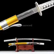 Real Japanese Katana 1095 Carbon Steel With Dragon Painting Scabbard Sword Sharp