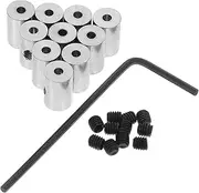 [JEWEDECO] Locking Pin Backs 10 Pack for Secure Badge Attachments Metal Pin Keepers