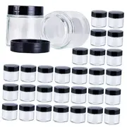 4oz Glass Jars with Lids, Hoa Kinh 30 Pack Clear Glass Jars with Lid Empty
