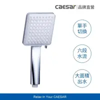 在飛比找momo購物網優惠-【CAESAR 凱撒衛浴】舒活 SPA 6 段出水蓮蓬頭(淋