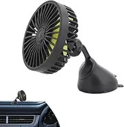USB Powered Car Fan | Strong Wind Auto Fan with 3 Speed,5V USB Powered Compact Electric Cooling Air Circulator for Home Outdoors Automobile