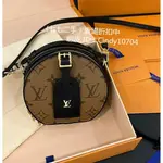 二手 LV 路易威登BOITE CHAPEAU迷你包 MINI老花 圓餅包 女包 M68276