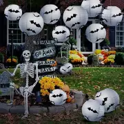 140 Pcs Halloween Birthday Party Decorations Hanging Bats Paper Lanterns Set