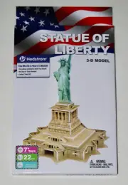 NIB Hedstrom World Monuments 3-D Model Kit Ages 7+ Statue of LIberty 22pc