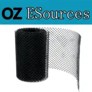 DIY 1x Rolls Gutter Guard Mesh 5m x 16cm Black Leaf Mesh Deluxe Home Garden