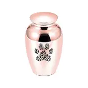 Aluminum Alloy Pet Caskets Urns Large Paw Print Memorial Urn Dog Cat Ashes Holder Cremation Urn for Human Pet Ashes Blue/Black Black 70x45mm Rose Gold