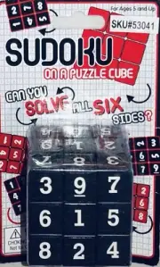 Soduku Cube Puzzle Brainteaser iCube Black NEW Game