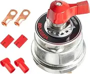 300A Battery Disconnect Switch 12V-24V Battery Power Cut Off Isolator Killer Switch for Car Vehicle RV Truck