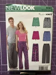 New Look Sewing Pattern 6165 Skirt Shorts pants Unisex Size 8-18